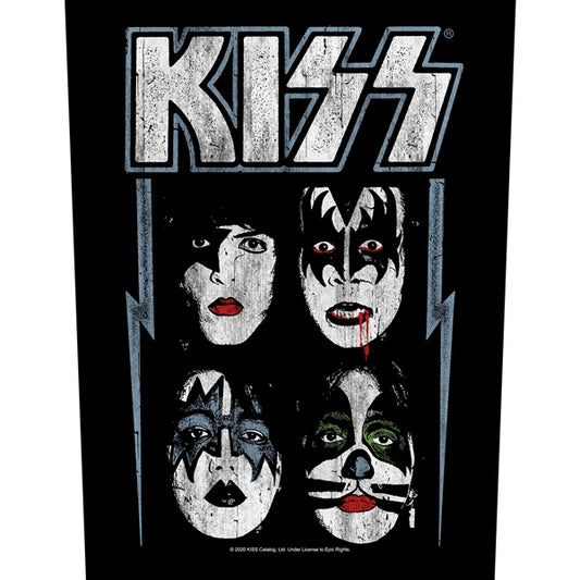 Kiss - Faces - Backpatch - Official Merch
