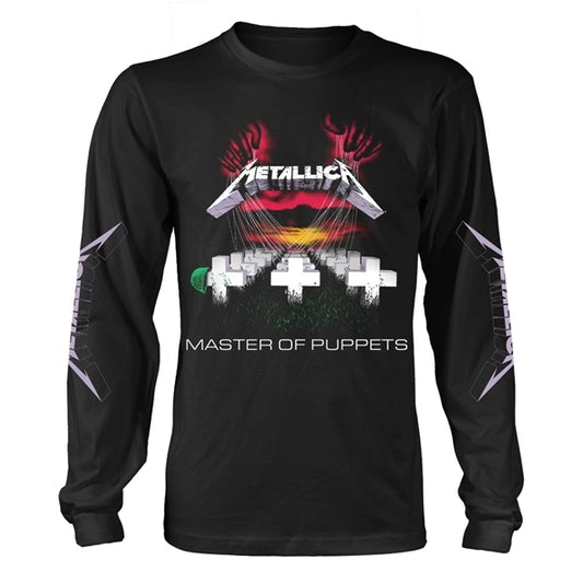Metallica - Master Of Puppets Tracks - Longsleeve Unisex Official Merch