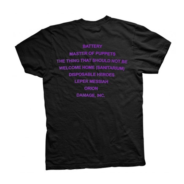 Metallica - Master Of Puppets Tracks - T-Shirt Unisex Official Merch