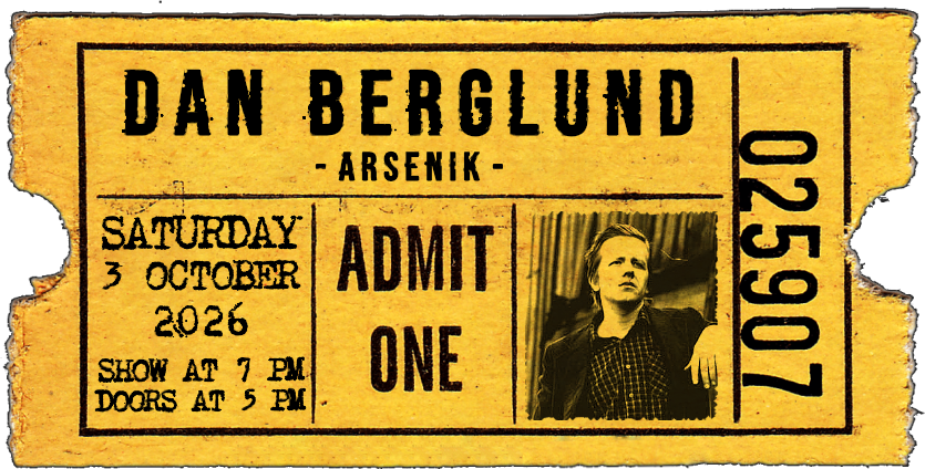 Dan Berglund - Konsertbiljett - Lördag, 3 Oktober 2026
