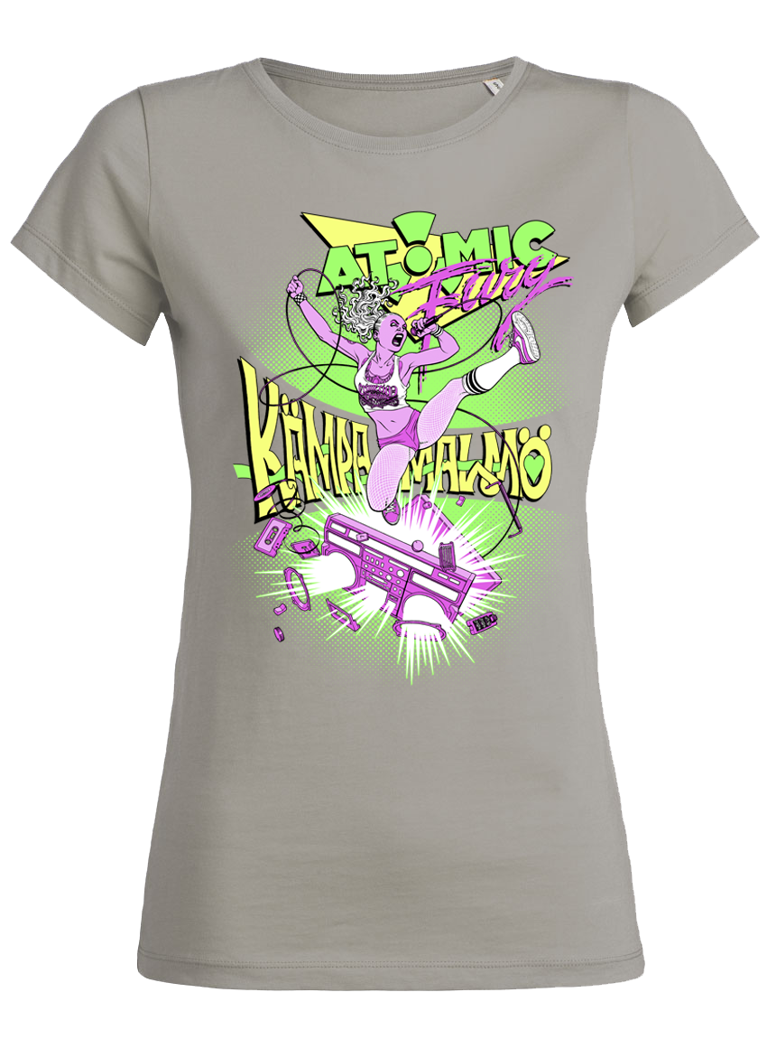 Crime City Clothing - Atomic Fury - T-Shirt Slim Fit White