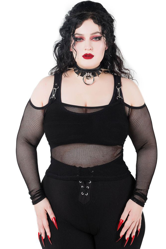 Catitude Fishnet Top by Killstar