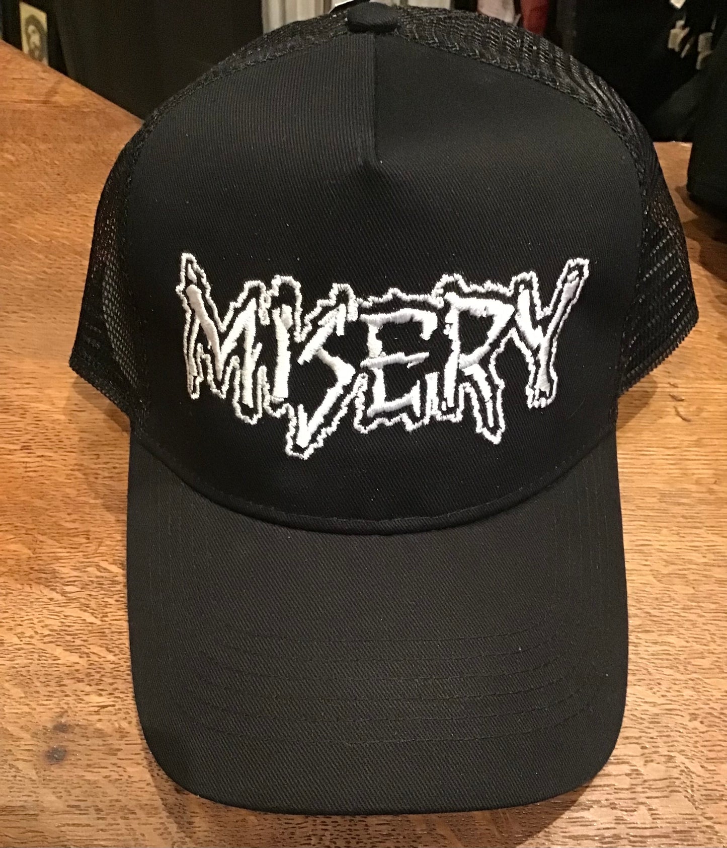 Misery Trucker Cap by Insane//Phobia embroidery