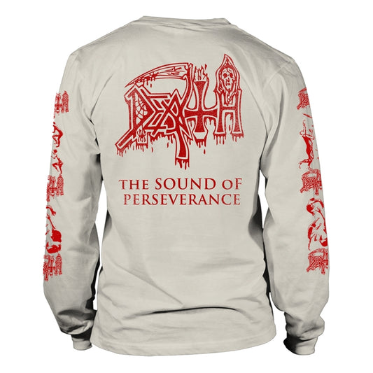 Death - The Sound Of Perseverance (White) - Longsleeve Unisex Official Merch