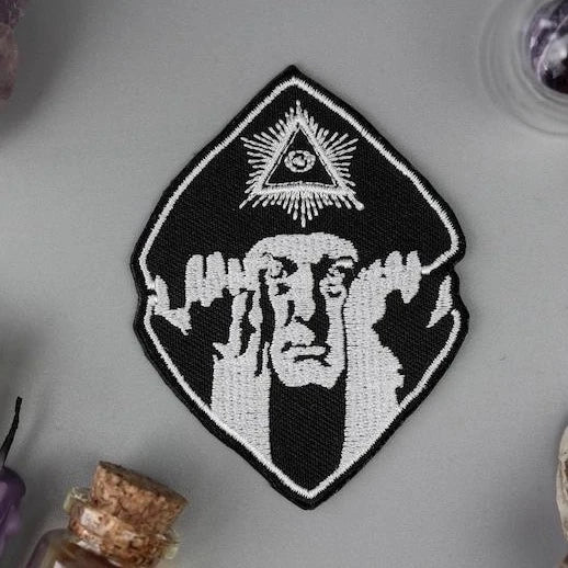Aleister Crowley embroidered patch