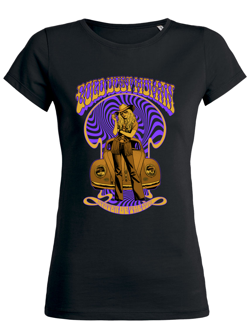 Gold Dust Woman T-Shirt Slim Fit Black
