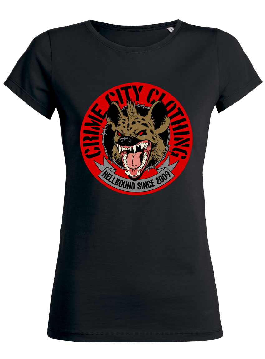 CCC - Hyena Logo Hellbound Since 2009 - T-Shirt Women Black