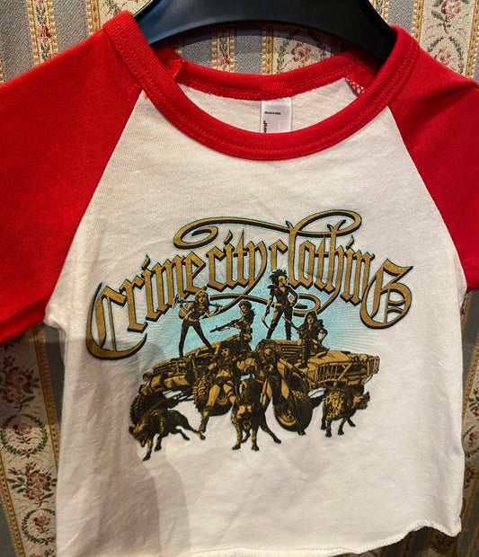 Kikki D Crow Baby Baseballshirt Red