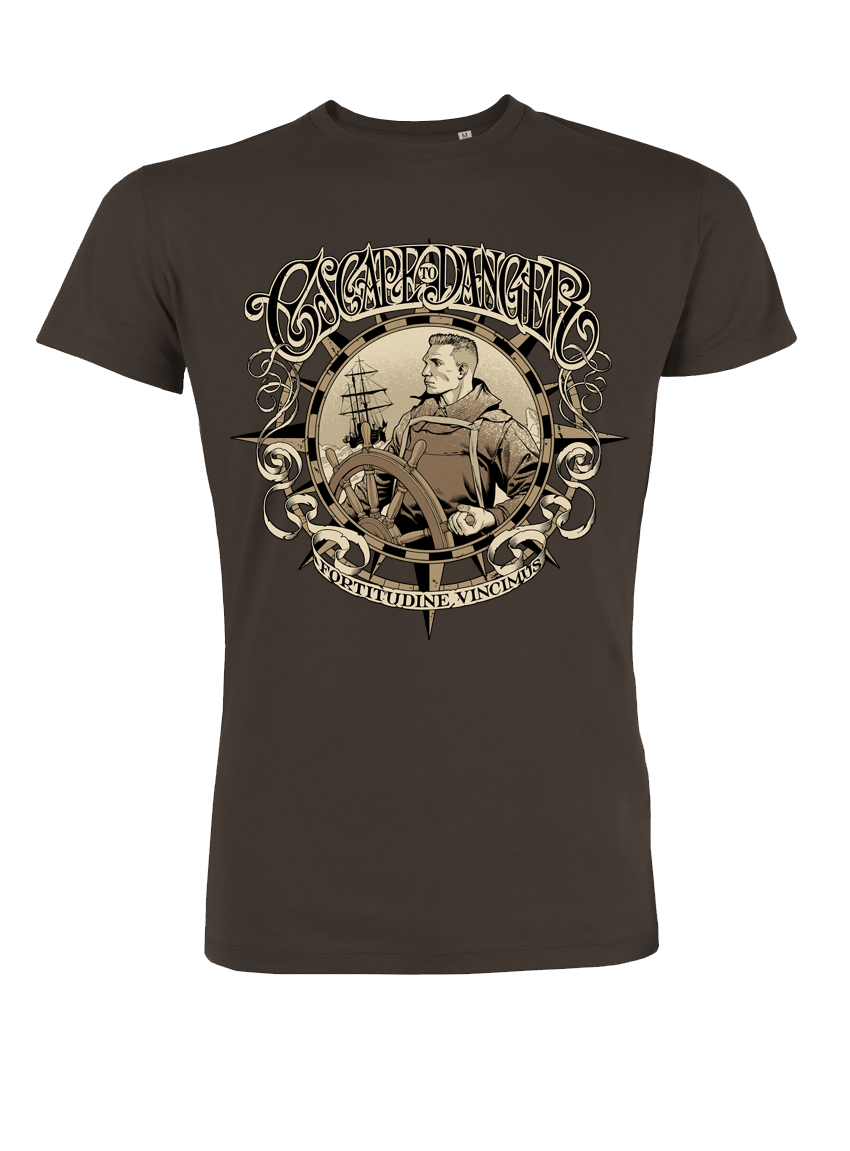 Crime City Clothing - Escape To Danger - T-Shirt Unisex Brown