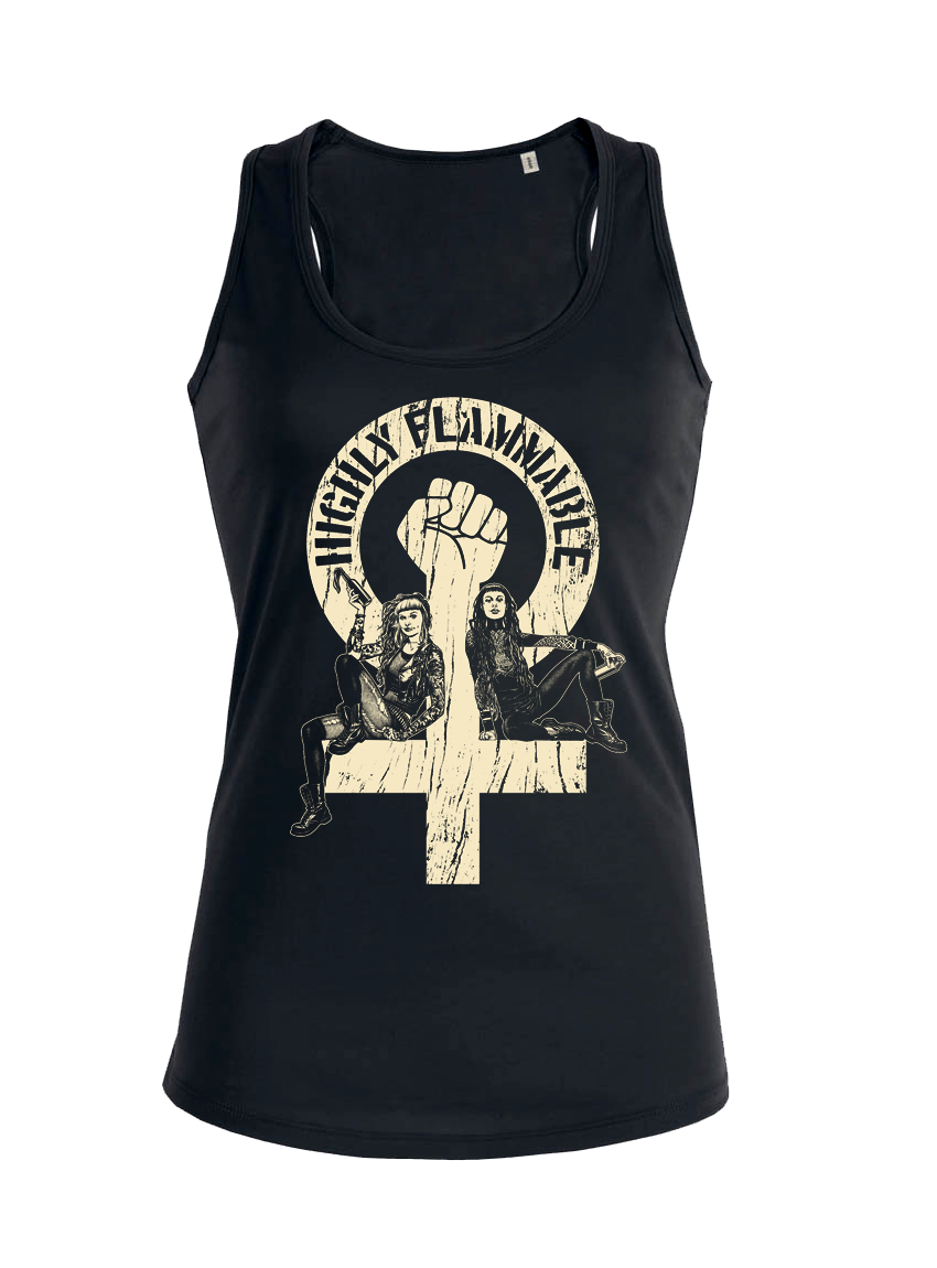 Highly Flammable Tanktop Slim Fit Black