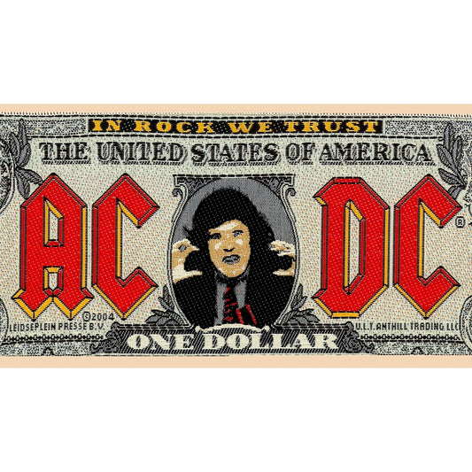 AC/DC - In rock we trust dollar bill patch