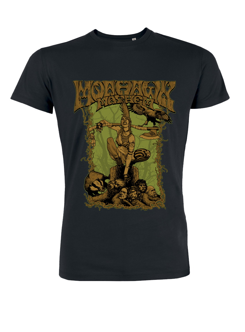 Moahawk Mayhem T-Shirt Unisex Black