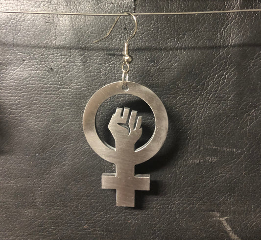 Feminist sign big örhängen