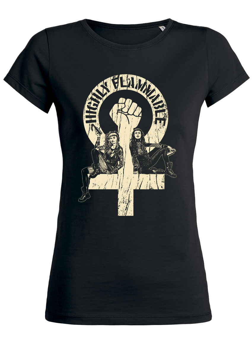 Highly Flammable T-shirt Slim Fit Black