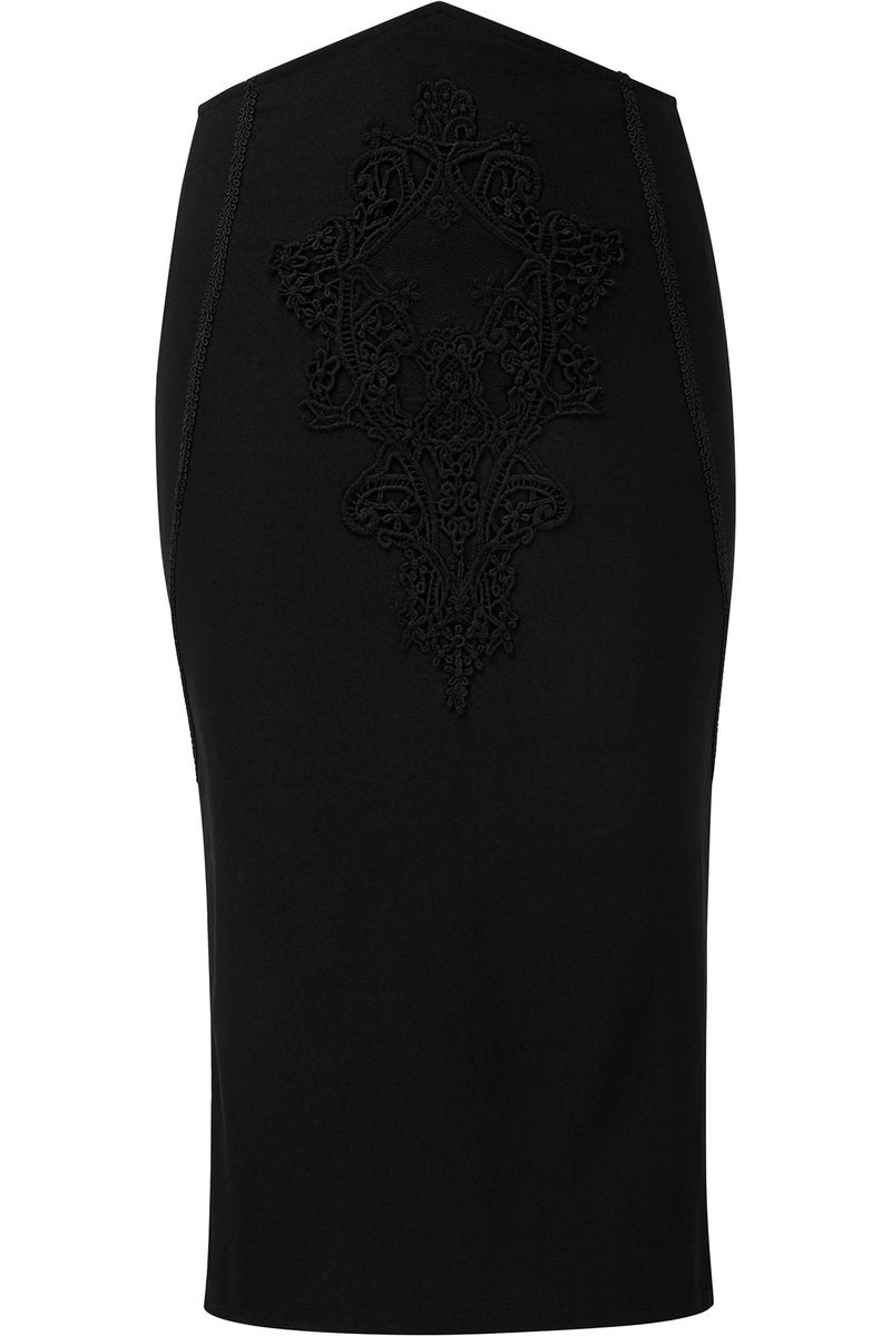 Arabella pencil skirt by Killstar