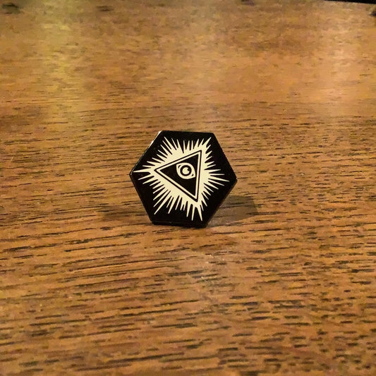Eye of providence Enamel Pin by Extremely Largeness