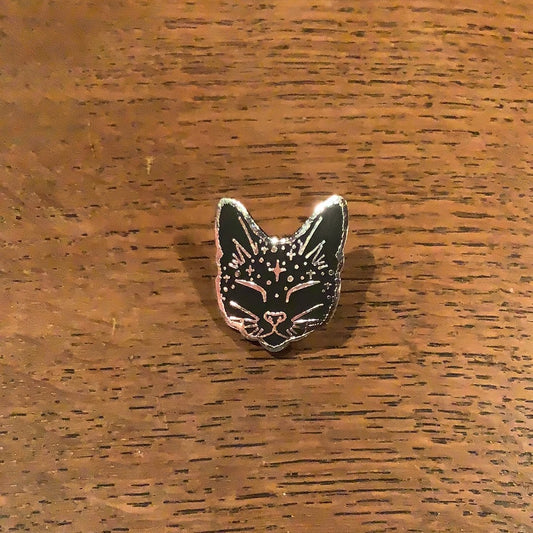 Cosmic cat Enamel Pin by Extremely Largeness