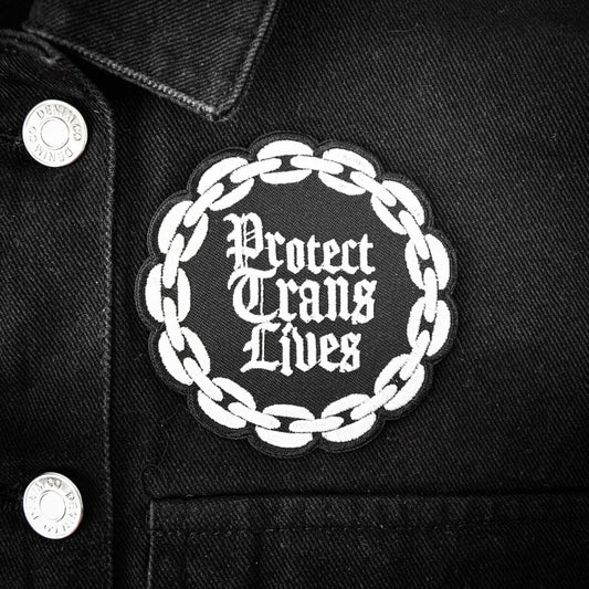 Protect trans lives gothic - Patch - Extreme Largeness