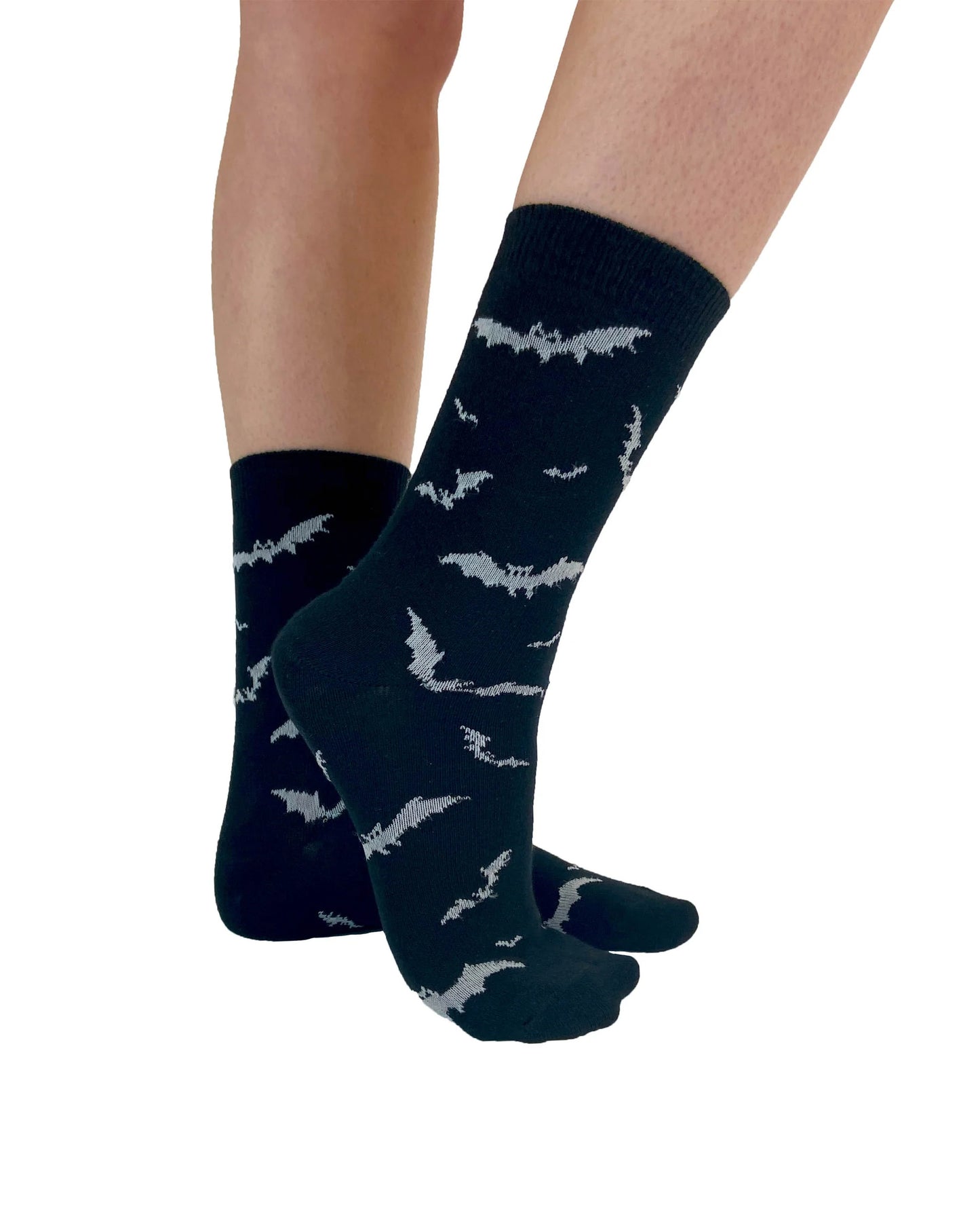 Bats Nitted Ankle Socks - Pamela Mann