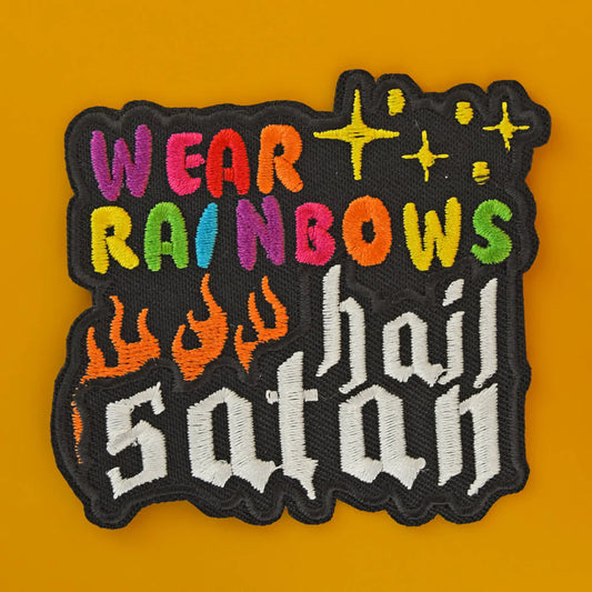 Wear rainbows hail satan - Patch - Extreme Largeness