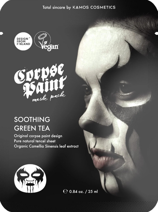 Soothing Green Tea - Ansiktsmask - Kamos Cosmetics