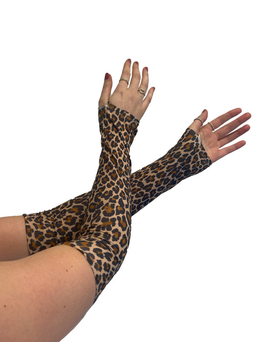 Leopard Print Gloves - Pamela Mann