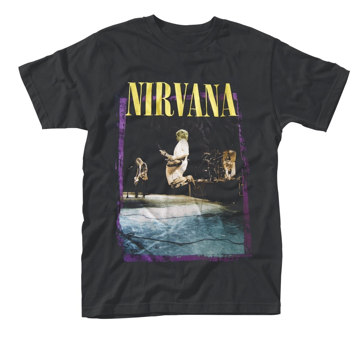 Nirvana - Stage Jump - T-Shirt Unisex Official Merch