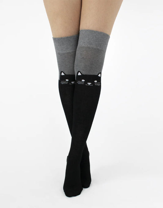 Over The Knee Socks Cat - One Size - Pamela Mann