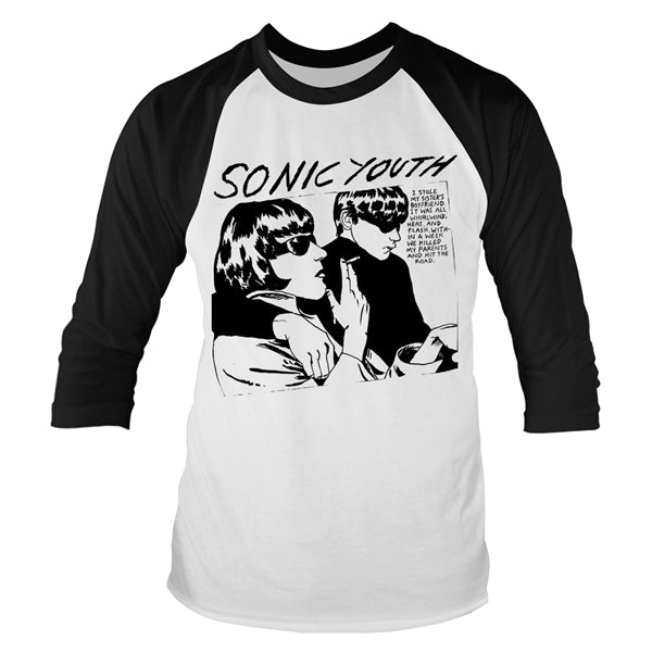 Sonic Youth - Goo (White/Black) - Baseball Tee Unisex Official Merch