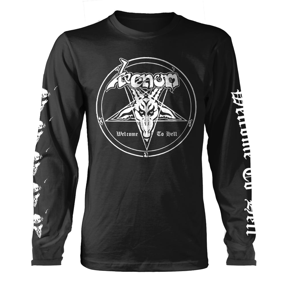 Venom - Welcome To Hell (White print) - Longsleeve Unisex Official Merch