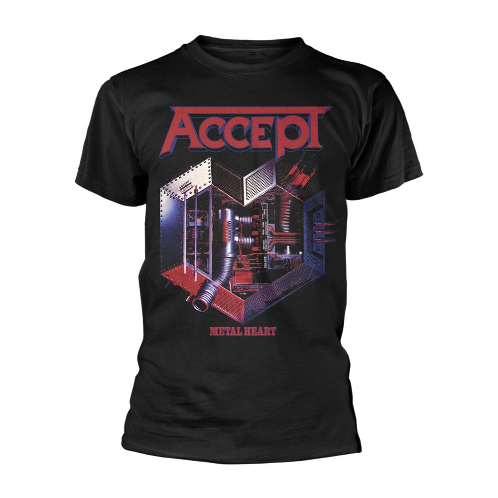 Accept - Metal heart front, black