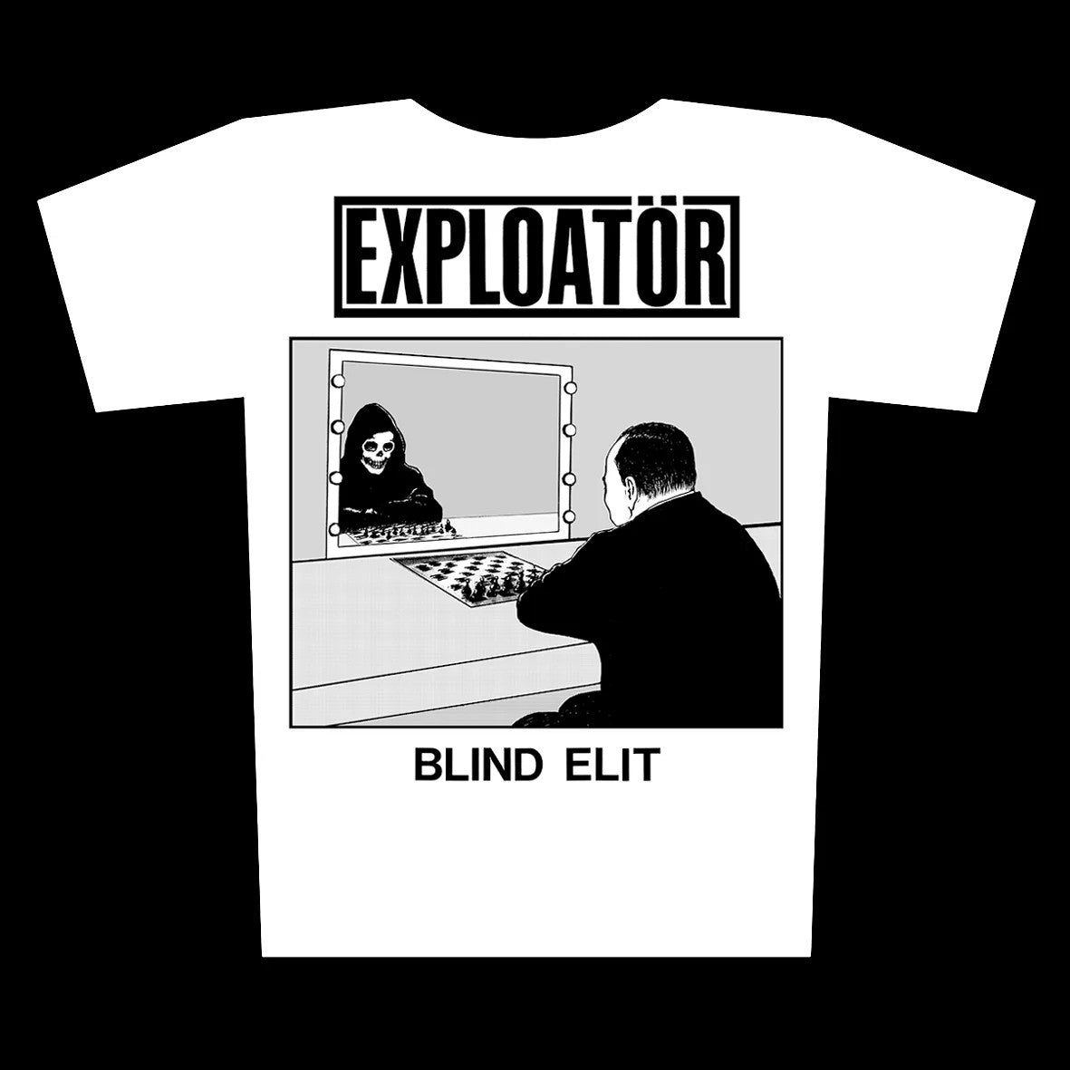 Exploatör - Blind Elit (Vit) - T-Shirt Unisex Official Merch