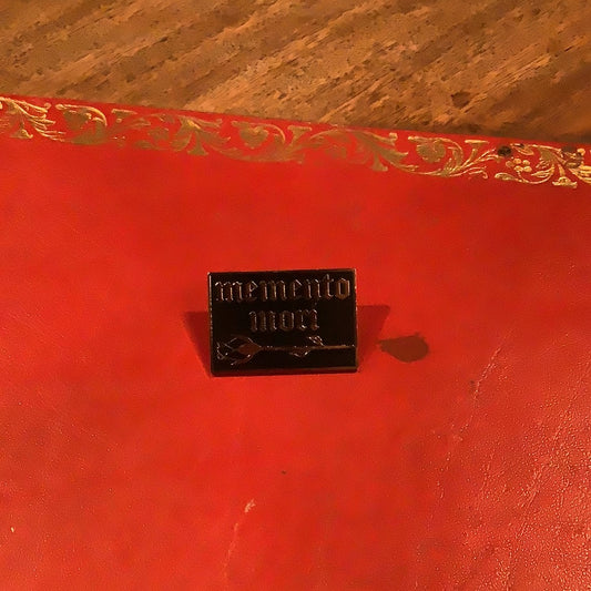 Memento Mori Enamel Pin Extreme Largeness