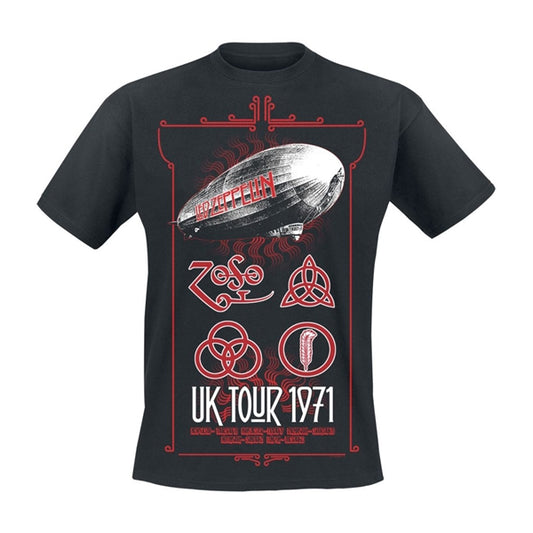 Led Zeppelin - UK Tour 1971 - T-Shirt Unisex Official Merch
