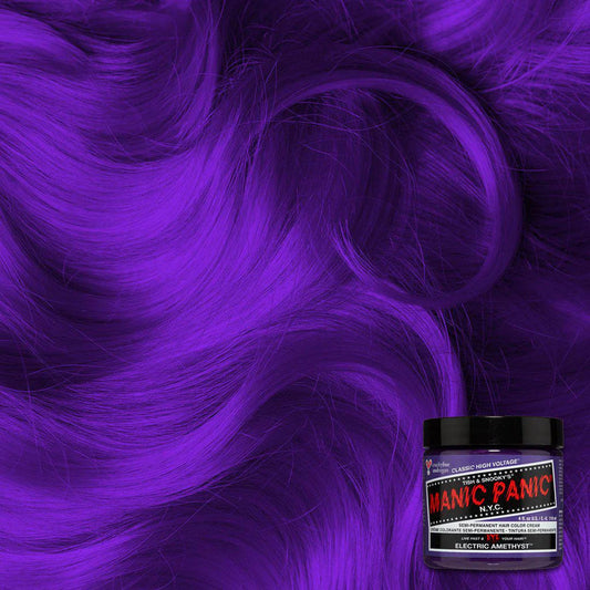 Electric amethyst hair dye from Manic Panic