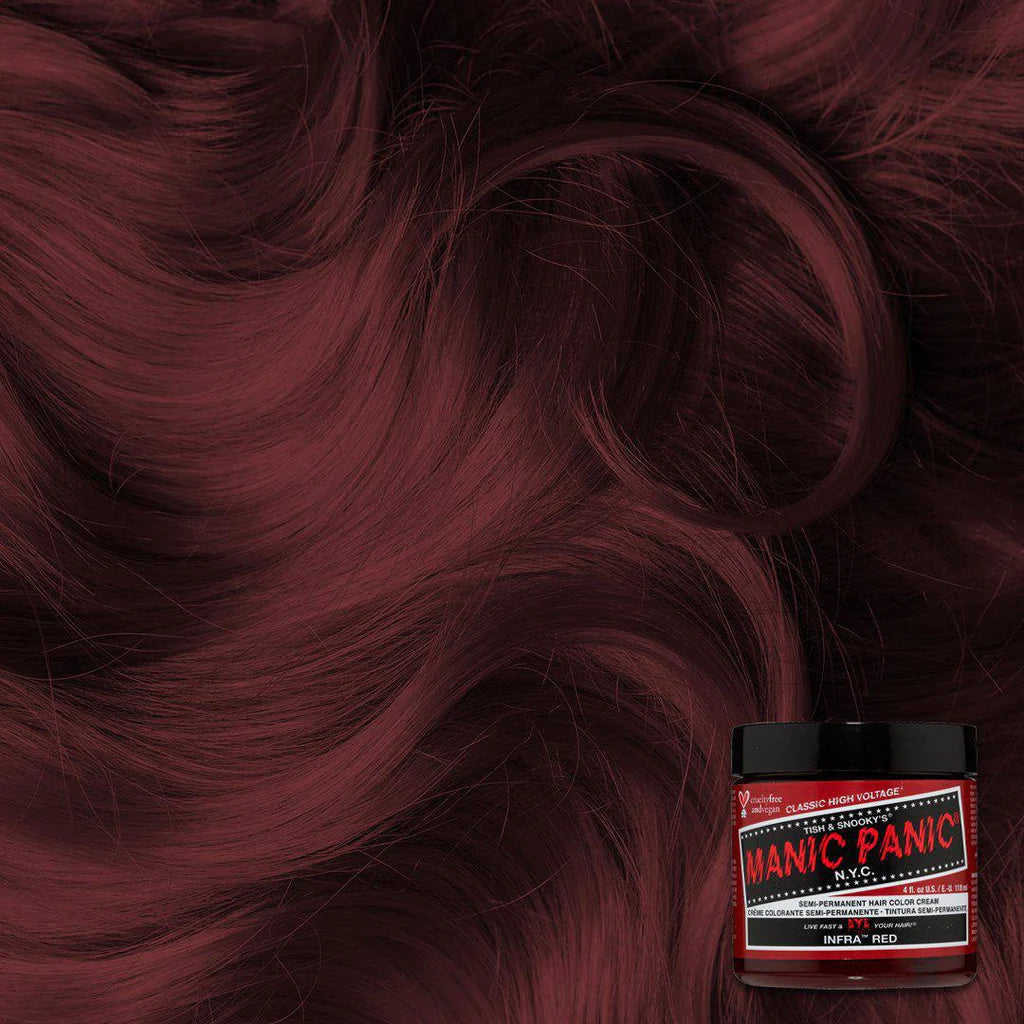 Infra red hair dye from Manic Panic