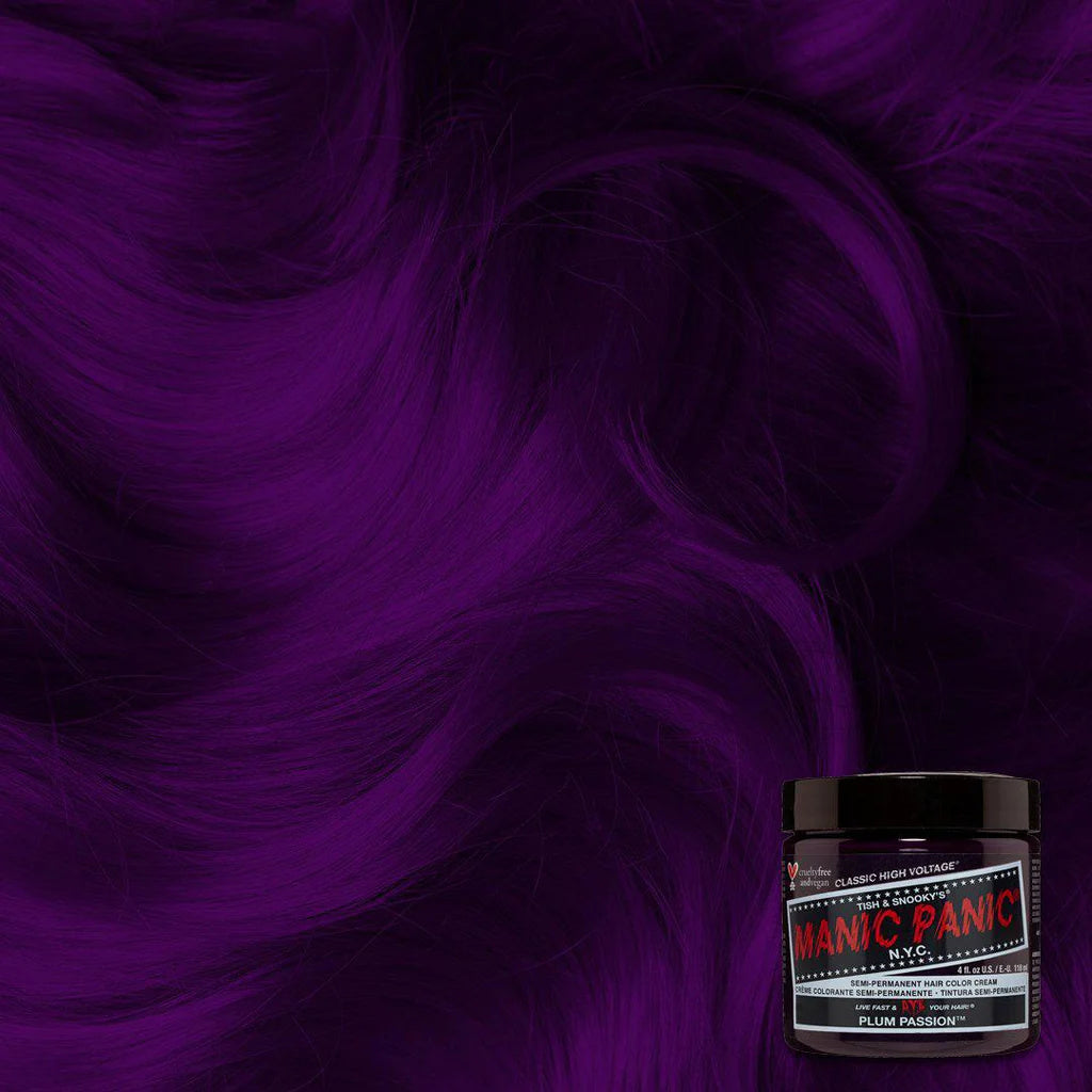 Plum passion purple hair dye from Manic Panic