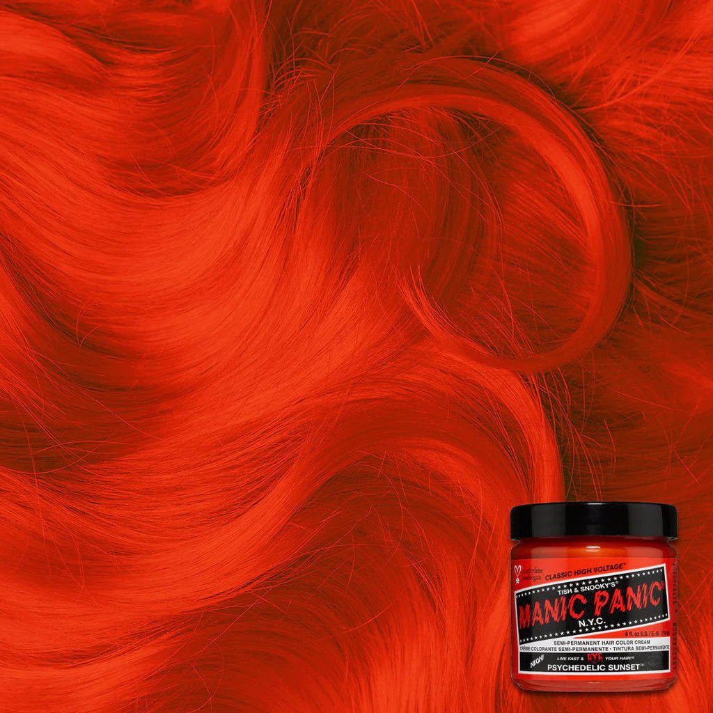 Psychedelic sunset orange hair dye from Manic Panic