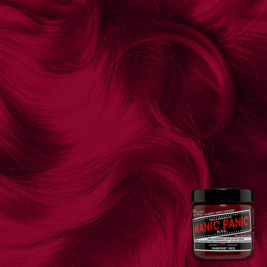 Vampire red hair dye from Manic Panic