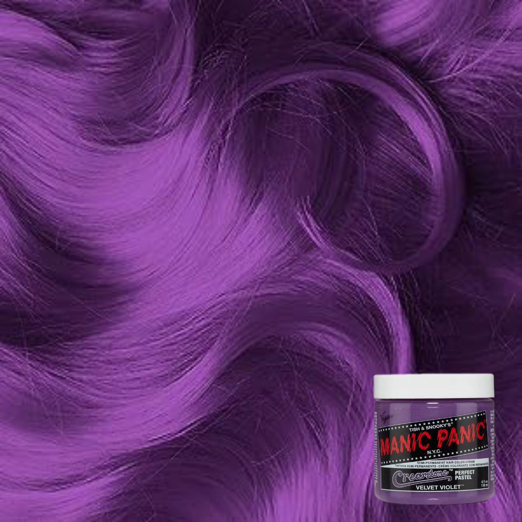 Velvet violet hair dye from Manic Panic