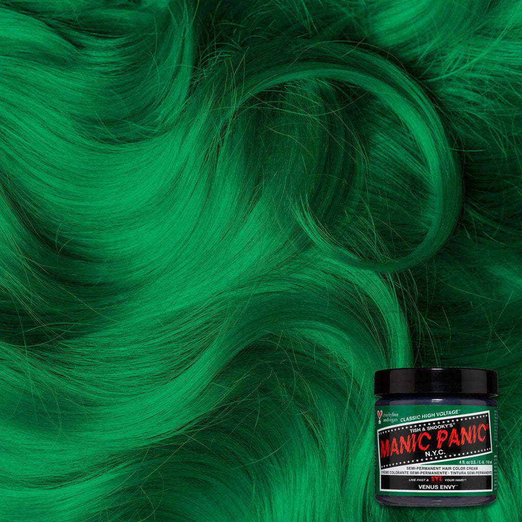 Venus envy green hair dye from Manic Panic