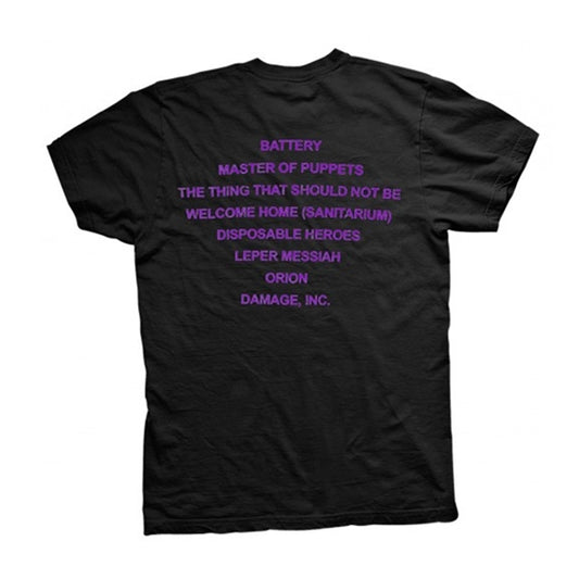 Metallica - Master Of Puppets Tracks - T-Shirt Unisex Official Merch