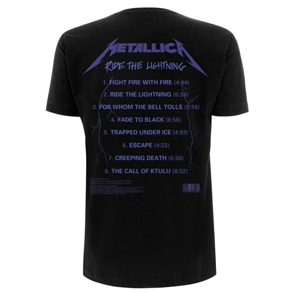 Metallica - Ride The Lightning Tracks - T-Shirt Unisex Official Merch