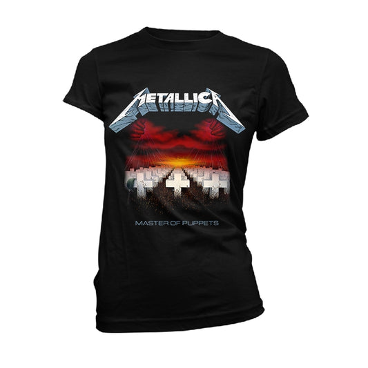 Metallica - Master Of Puppets Tracks - Womens T-Shirt Officiell Merch