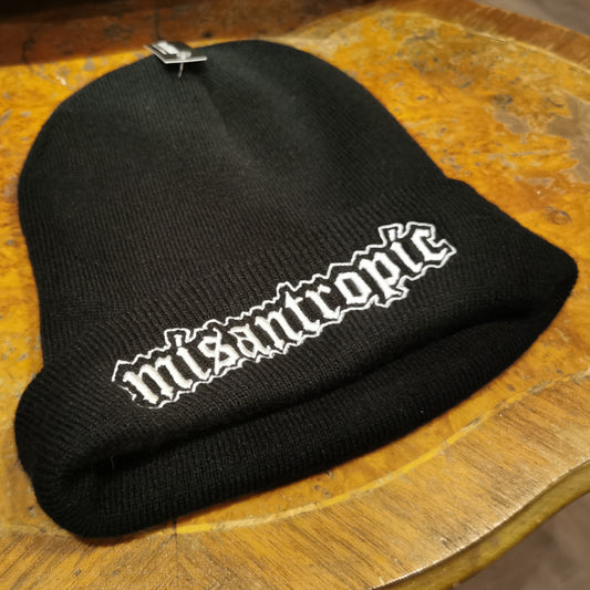 Misantropic - Beanie With Folded Cuff - Insane//Phobia Embroidery