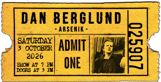Dan Berglund - Konsertbiljett - Lördag, 3 Oktober 2026