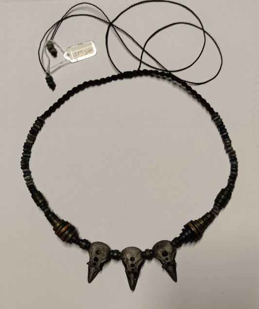 Birdskulls halsband in resin by Yoara Design