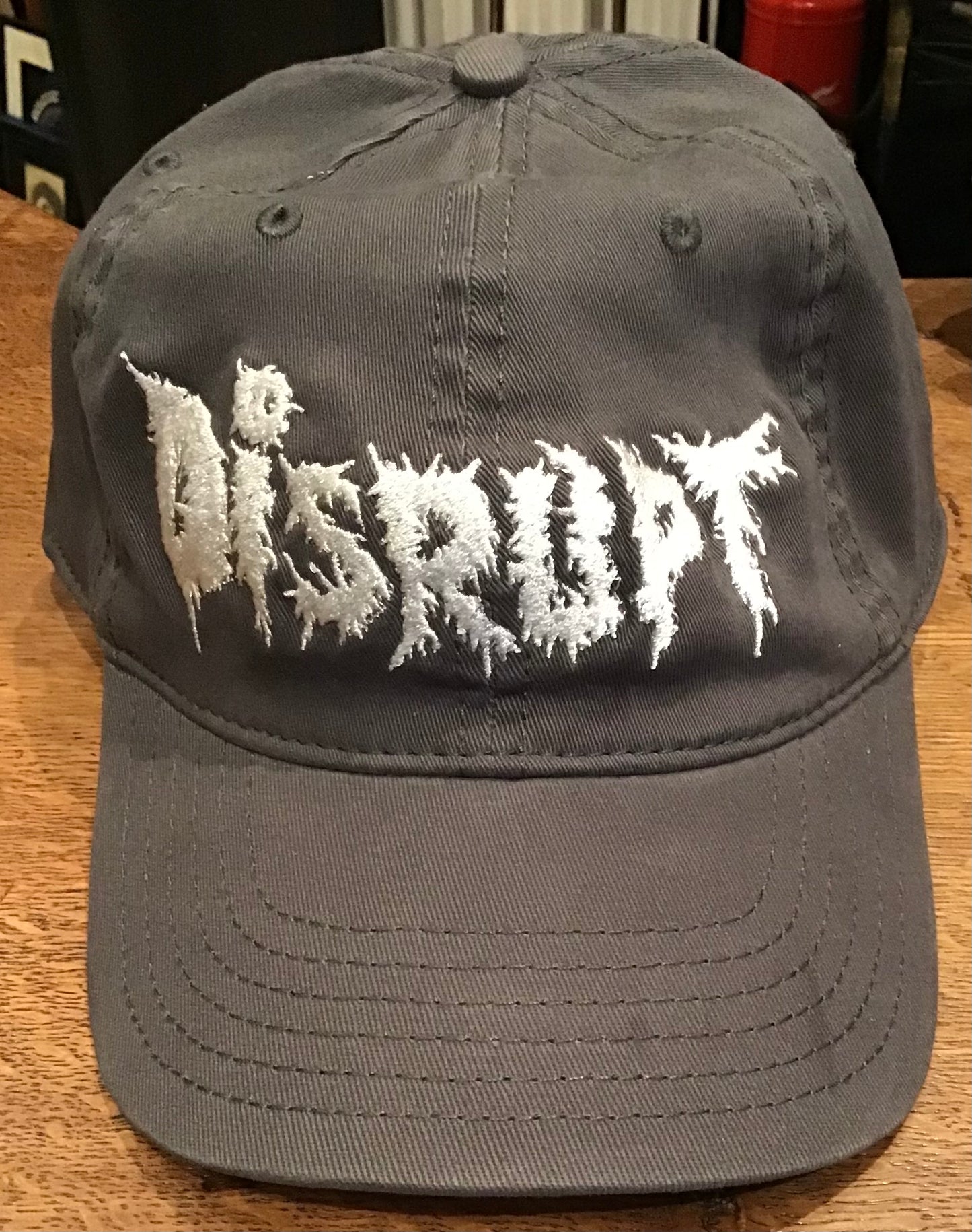 Disrupt grey Military Cap by Insane//Phobia embroidery
