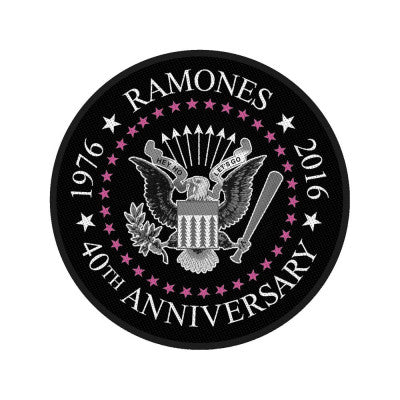 Ramones 40th anniversary patch