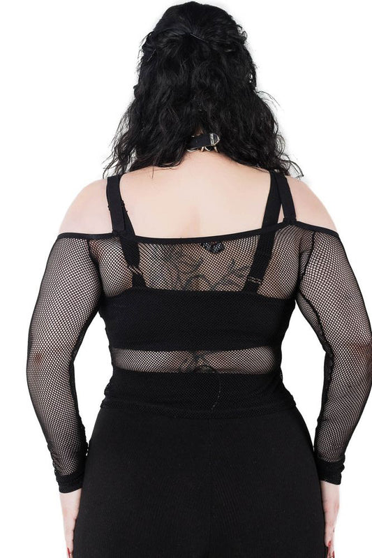 Catitude Fishnet Top by Killstar